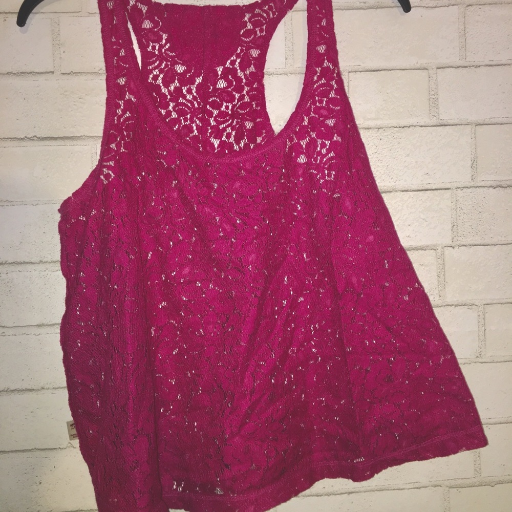 flowy lace top